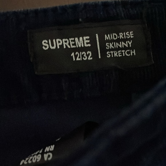 Women’s size 12/32 buffalo supreme midrise skinny stretch darkblue corduroy pant - Picture 8 of 12
